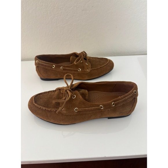 Madewell The Jamie Boat Shoe Dried Acorn Loafers NX055 Size 8.5 - Picture 4 of 10